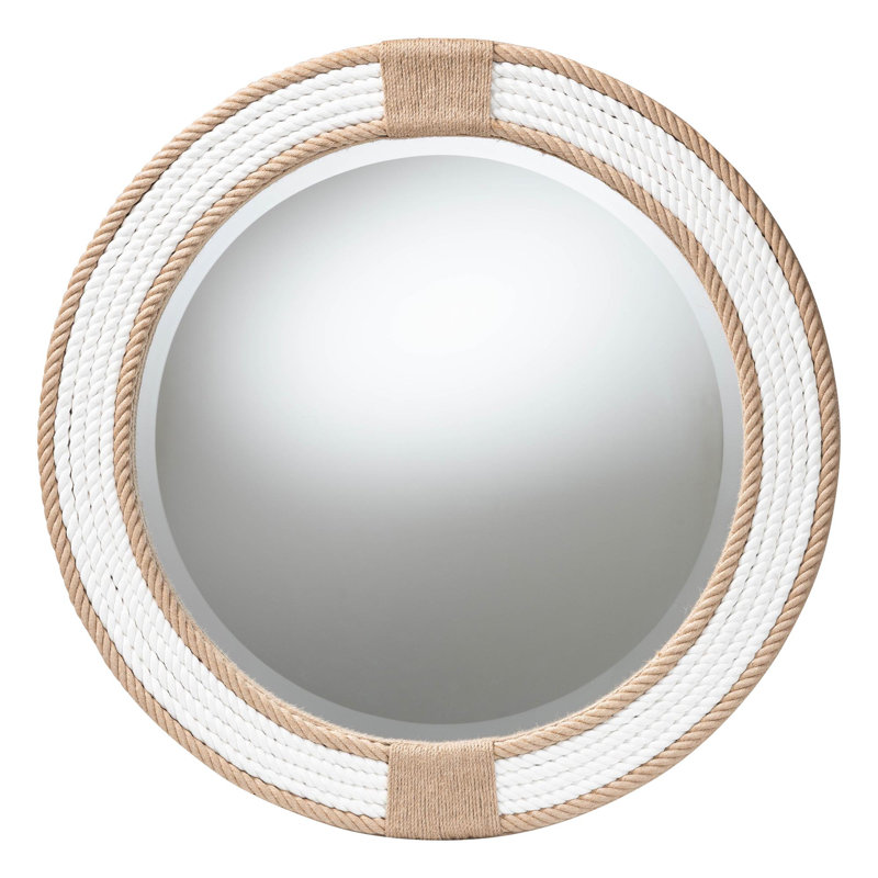 Round Woven Rope Mirror