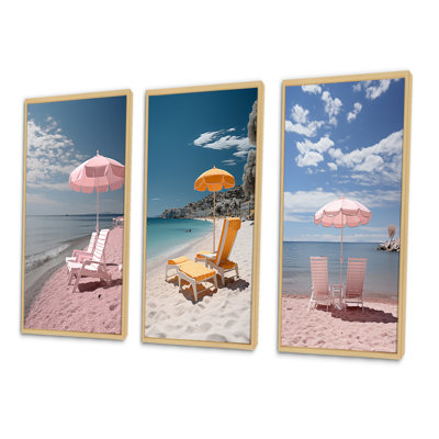 " France Pink Cote Dazur Romance " 3 - Pieces