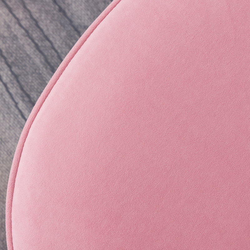 Floreal Velvet Barrel Chair, Pink Velvet