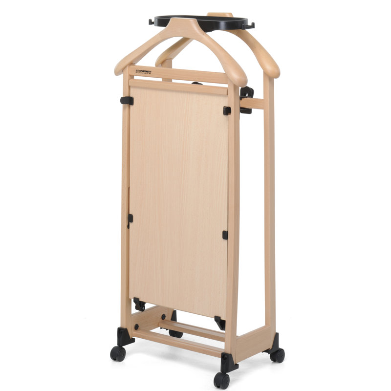 Solid Wood Freestanding Valet Stand, Natural