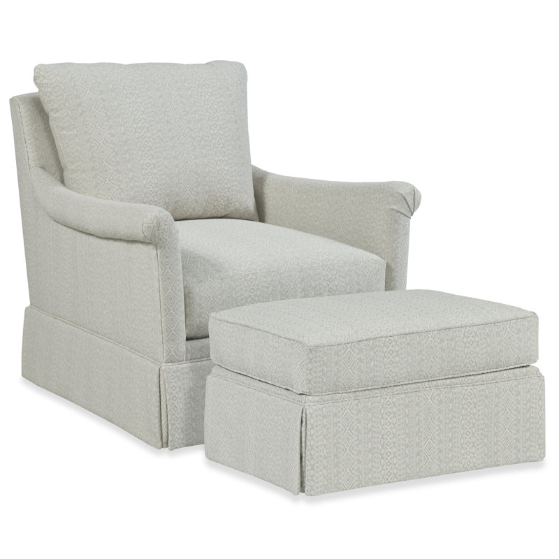 Fauteuil pivotant l 34,5 po Olivia, Polyester indigo 8789