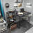 Modern Black Study Desk, 52.4 x 23.6 x 30.2 inches | 100% Melamine Coated Particle Board & 100% Metal Frame | Industrial Design, Durable & Stylish for Home Office or Study Spaces, Elegant Solid Color Finish-543061020