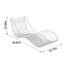 Chaise longue d'extérieur en alliage d'aluminium Paili