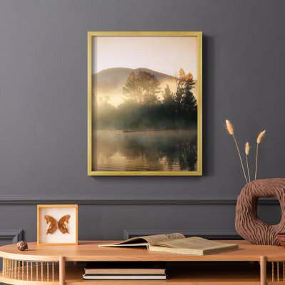 Emerald Reflections Framed Print - Solid Wood