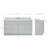Hamlet 67'' Single Bathroom Vanity with Carrara Marble Top-93068174
