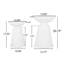 Ensemble de 2 tables d'appoint en fer Serenita-2082550204