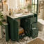 Ensemble de meuble-lavabo 36 po avec lavabo en céramique, armoire de rangement en bois massif, ensemble de meuble-lavabo autoportant avec 3 tiroirs et portes à fermeture douce-126278488
