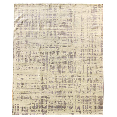 Crosshatch One-of-a-Kind 7'10" X 9'9" New Age Wool Area Rug Beige