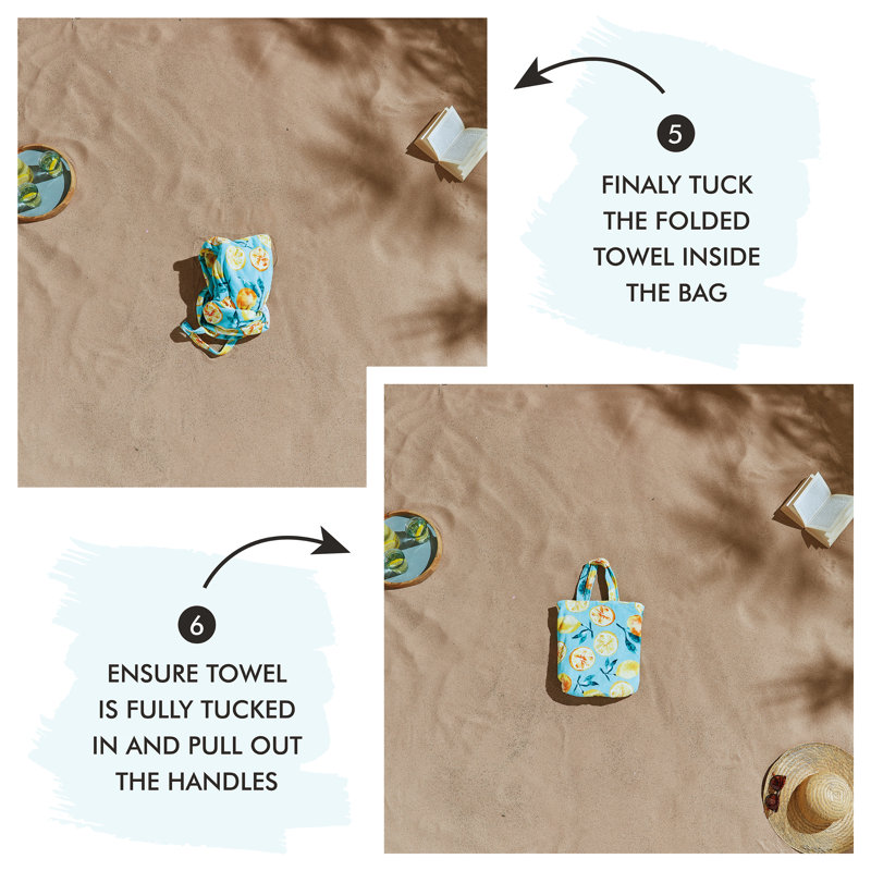 Summer Fruits 100% Cotton Beach Bag Towel