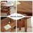 Solid Wood Walnut Wood brown Dining Table-107971825