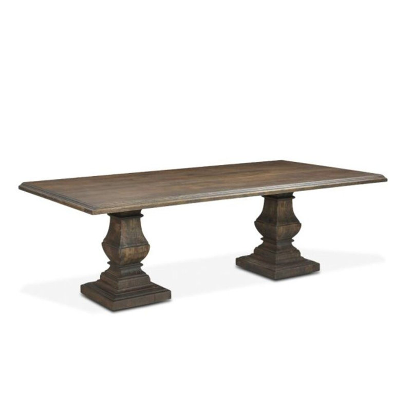 Table de salle à manger en bois massif 98 po Colbourne