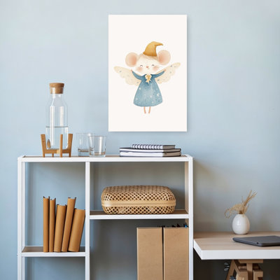 «Sweet Fairy Mouse Dreamy», impression abstraite de paysage animalier mural