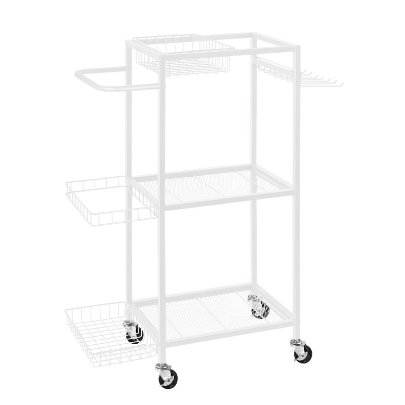 Chariot blanc pour haltères de yoga