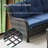 Schutt Wicker 6 - Person Patio Conversation Set with Cushions-89059639-89059637