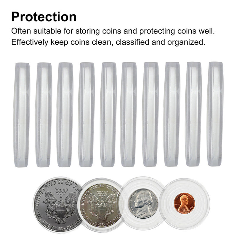 20 ensembles de boîtes de rangement transparentes pour porte-monnaie de 46 mm pour la remise des prix