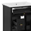 Meuble-lavabo de 24 pouces avec lavabo, armoire avec un tiroir rabattable, deux tiroirs standard et tablette réglable-120900364