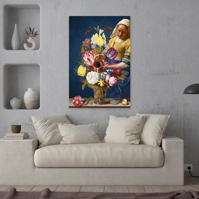 Art contemporain contemporain au printemps, H 36 po x l 24 po