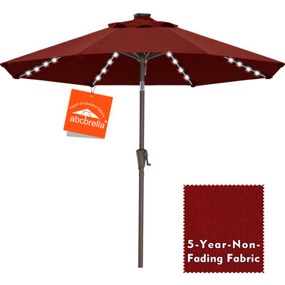 9 FT Lighted Patio Olefin® Umbrella