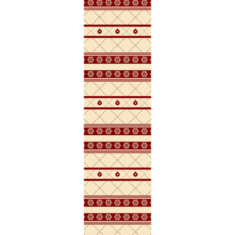 Hallwood Striped Polyester Table Runner