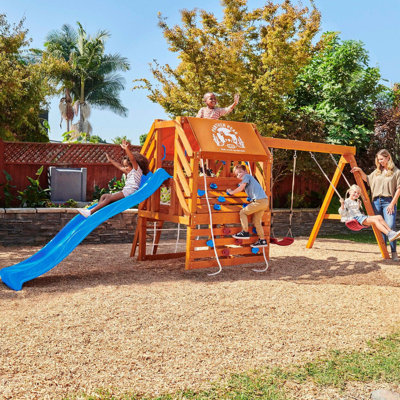 Freeport Park Cedar Swing Set with 2 Swing(s) , 1 Slide(s)
