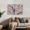 «Blossom», oiseau abstrait, cerise, pivoine, fleur, art mural