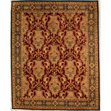 Tibetan Weave Oriental Area Rug in Red/Gold