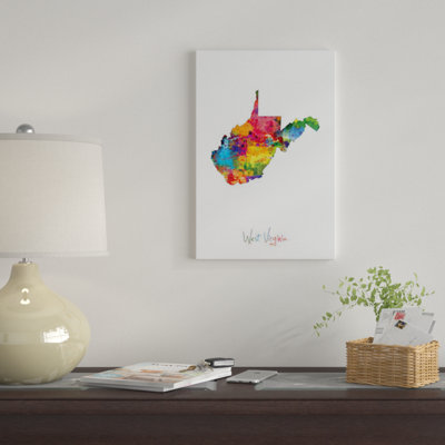 " West Virginia Map " by Michael Tompsett