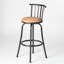 Tabouret de bar pivotant avec tabouret de bar et siège de 24 po et de 29 po à hauteur réglable pour les îlots de cuisine et le bureau-320860084