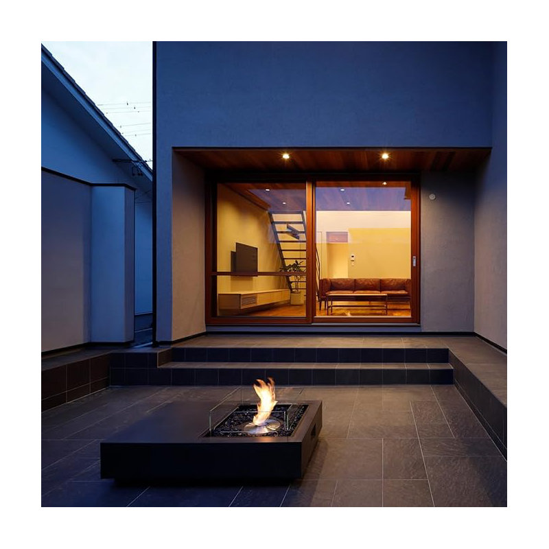 Ecosmart - Manhattan 50, Fire Pit Tables, Graphite, Gas Lp/ng Stainless Steel Burner - Esf.o.mha.50.gh.g, Natural