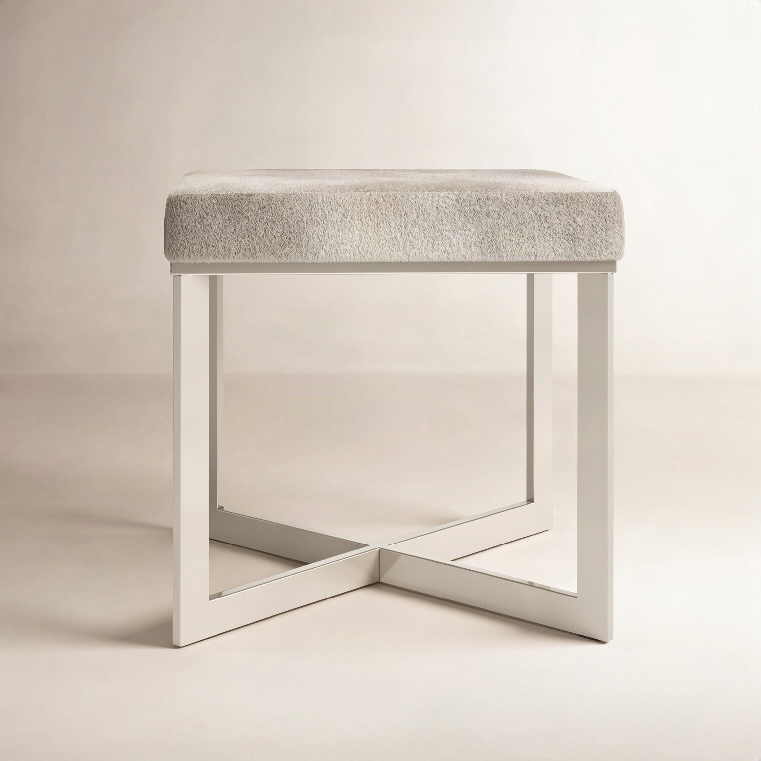 Aisla Genuine Leather Vanity Stool