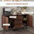 Cabinet with 2 Cupboards, 3 Drawers and Adjustable Shelves