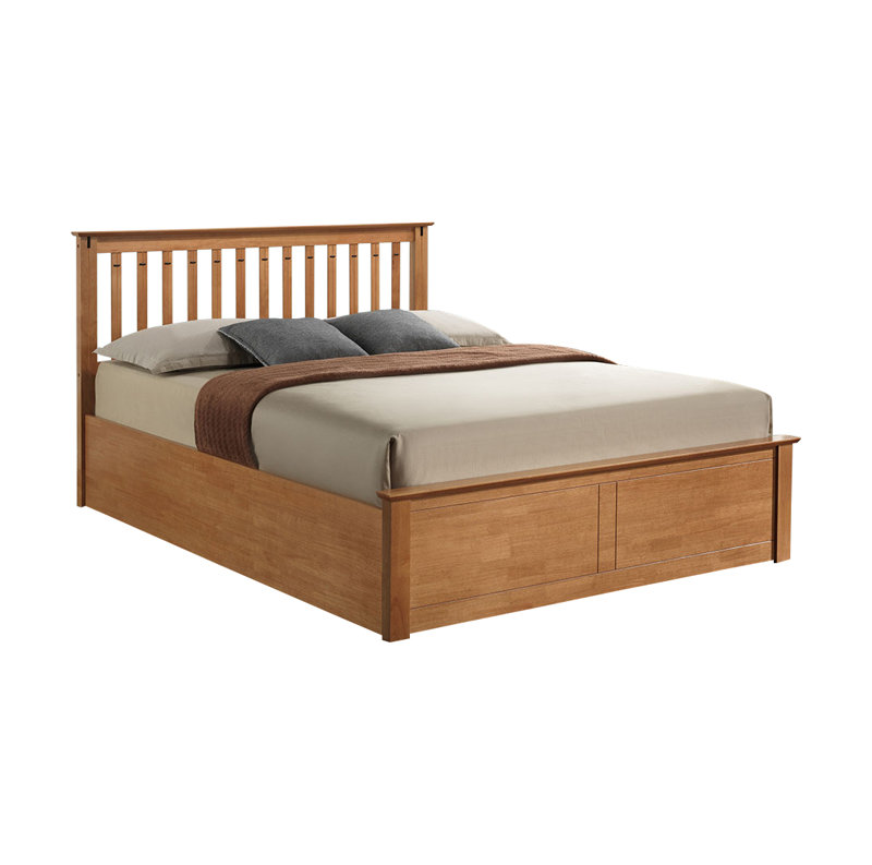 McMullen Ottoman Storage Bed, Double (4'6), Oak