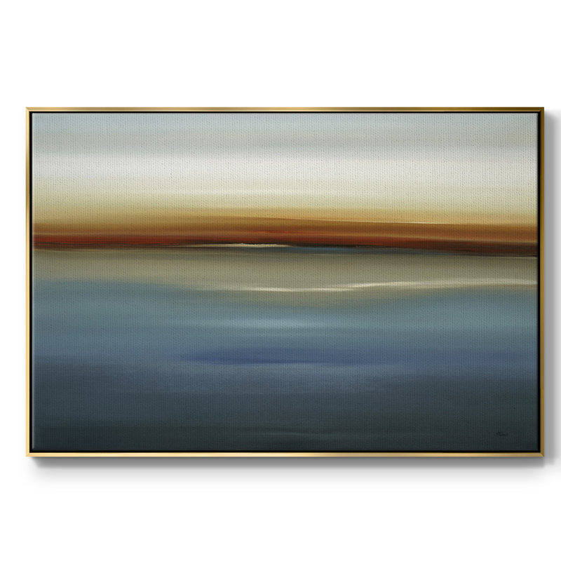 «Beside the Blue II», reproduction sur toile tendue, Or, H 25 po x l 17 po x P 2 po