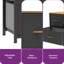 5 Drawer 100Cm W chest of drawers-971615829