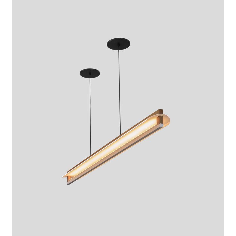 Nubis 1 - Light Textured Black LED Single Pendant, 2700 K