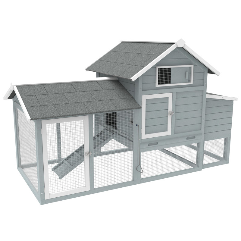 Christopher-Scott Rustic Ranch Chicken Coop with Chicken Run