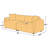 90 "Wide 3 Seat Upholstered Polyester Sofa with Throw Pillows Available in Living Room Apartment-1329602315