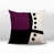 Mauve / noir / blanc cassé