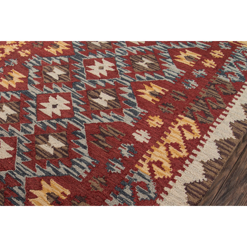 Fiona Wool Southwestern Indoor Rug, Runner 2'3" x 8'