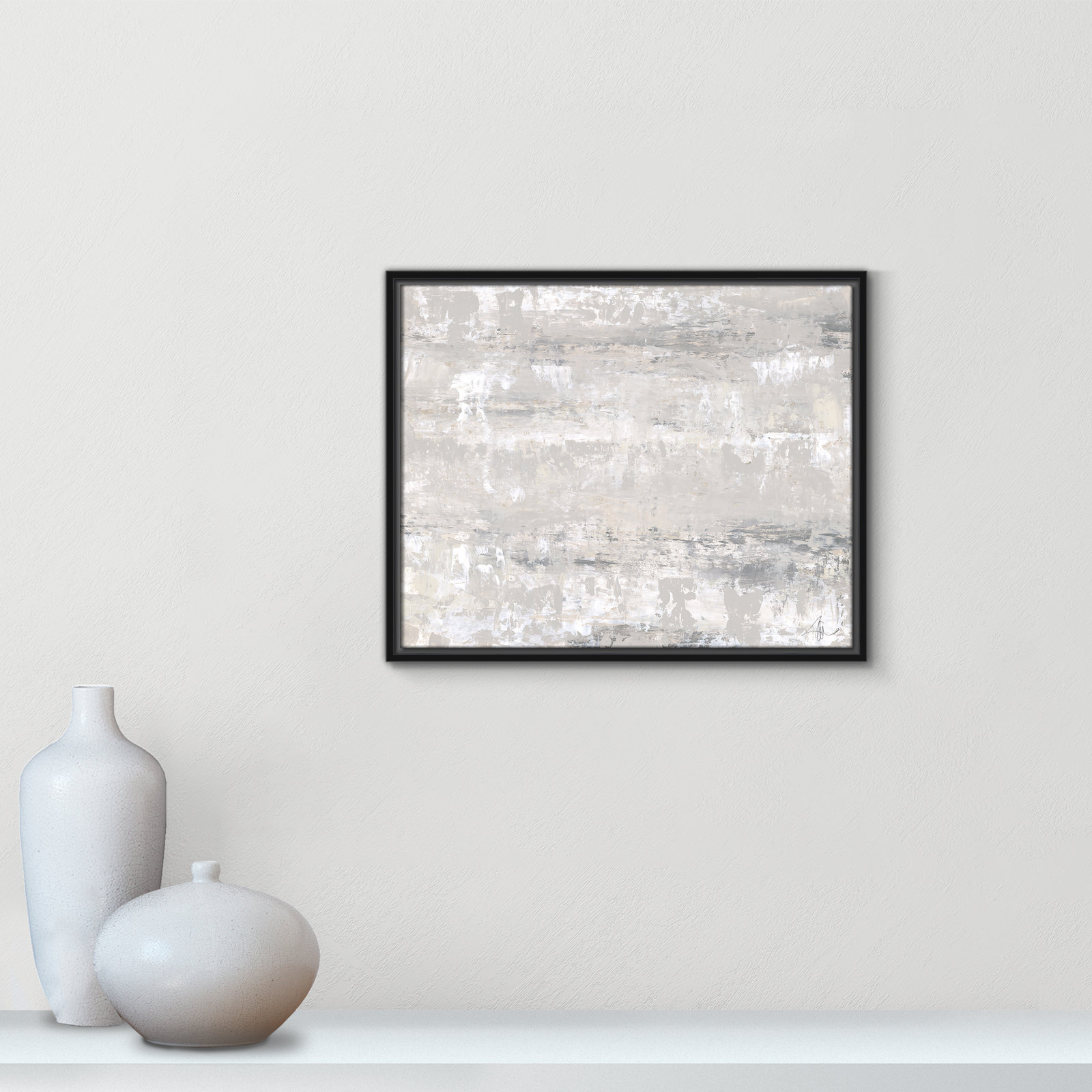 Tryston "Desert Winds" Print by Filippo Ioco, Black Framed Canvas, 17.5" H x 21.5" W x 2" D