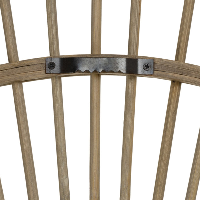 Alajia Bamboo / Rattan Oval Mirror, 95cm x 95cm