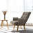 Rotatable Lounge Chair with Adjustable Backrest