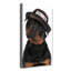Rottweiler In A Hat - Wrapped Canvas Print