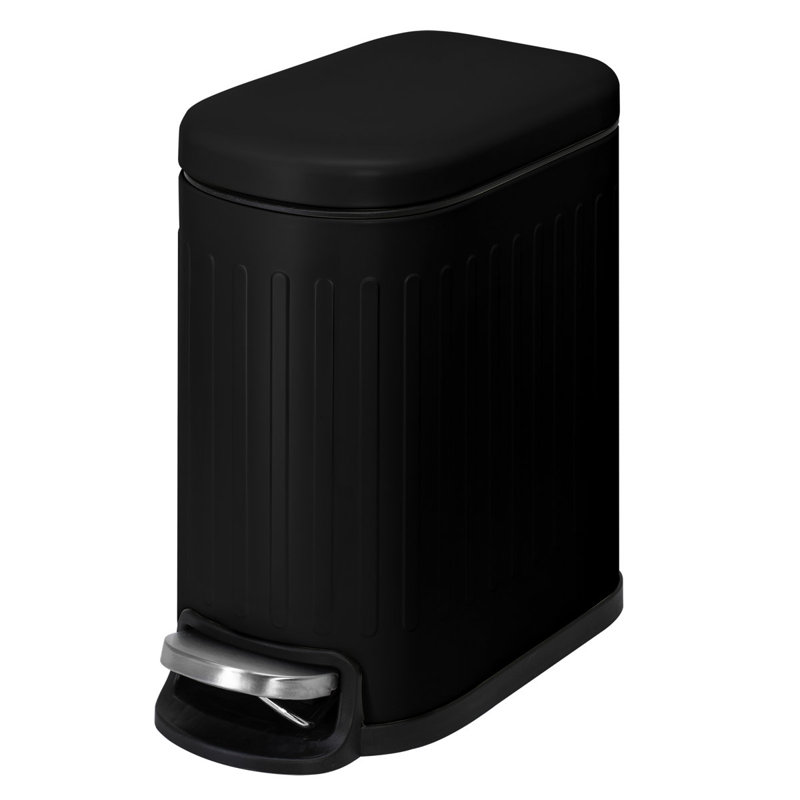Acento Curved Rectangular Soft Close Premium Pedal Waste Bin, Green