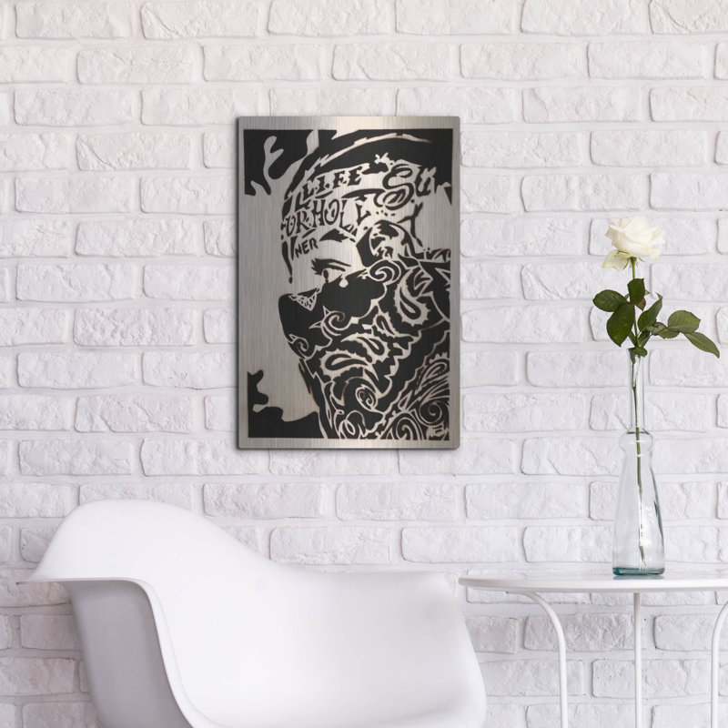 «Bandana Man» par Abstract Graffiti, art mural, H 24 po x l 16 po