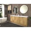 Meuble-lavabo autoportant de 83,8 po avec double lavabo en acrylique renforcé Monterey-672191083