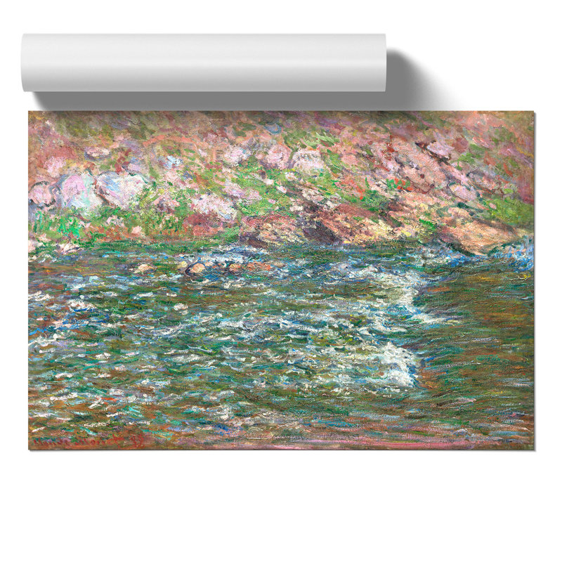 Rapids on the Petite Creuse by Claude Monet - Frameless Print, 30cm H x 42cm W x 0.1cm D
