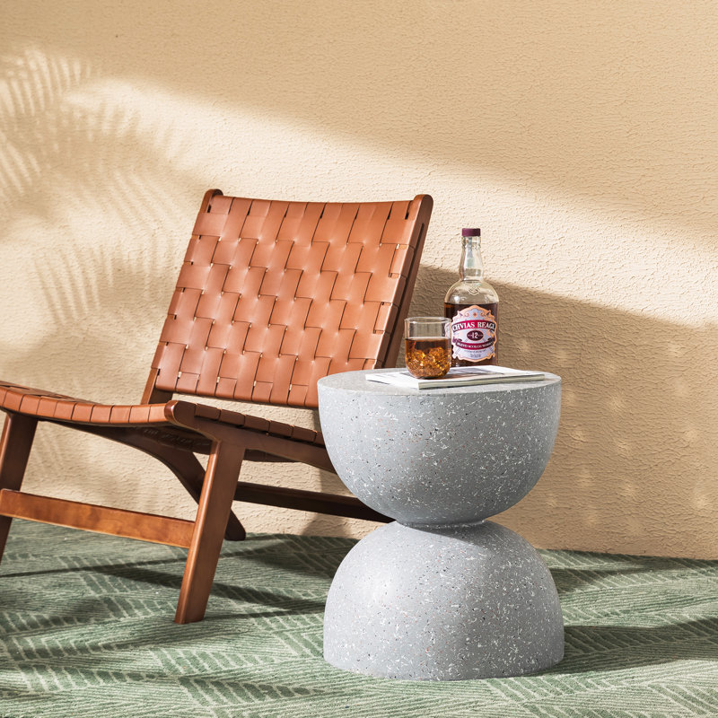 Tabouret d'appoint 17,75 po de hauteur, Terrazo gris