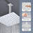 Rain Fixed Shower Head 1.8 GPM GPM-90695582