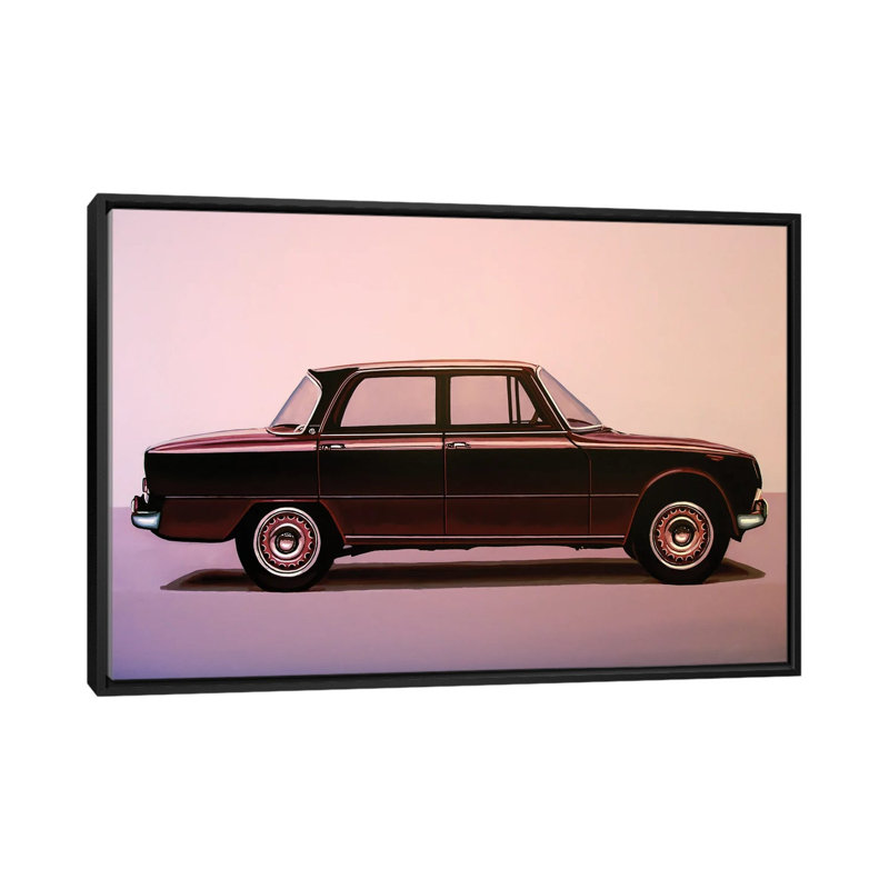 Alfa Romeo Giulia Super 1967 by Paul Meijering - Floater Frame Gallery-Wrapped Canvas Giclée on Canvas